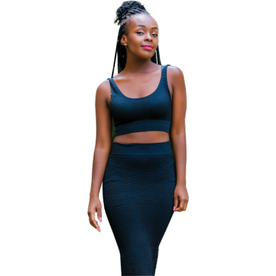black crop top xl