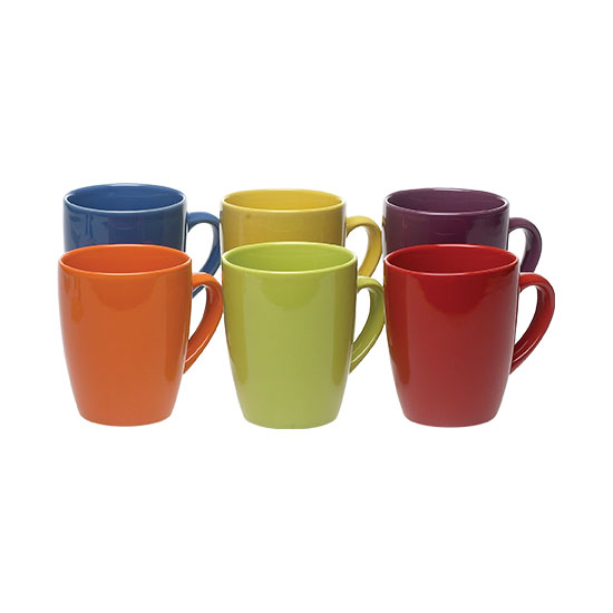 Table Charm Direct. (6) Neon Coffee Mugs