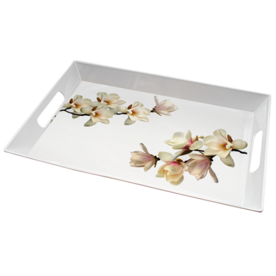 Orchid Melamine Tray 53cm