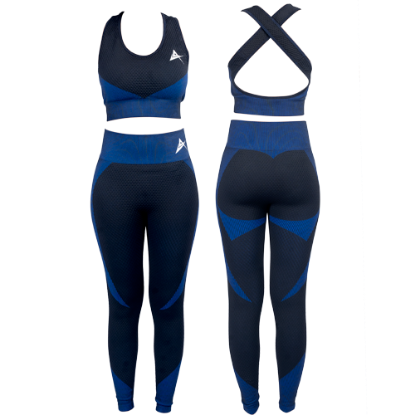 Carla Leggings - Blue Black L Carla Leggings - Blue Black L