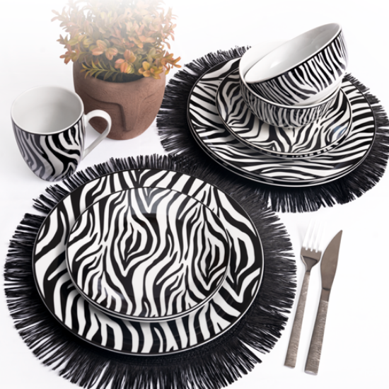 Picture of (6) Zebra Dinner Plate 26cm