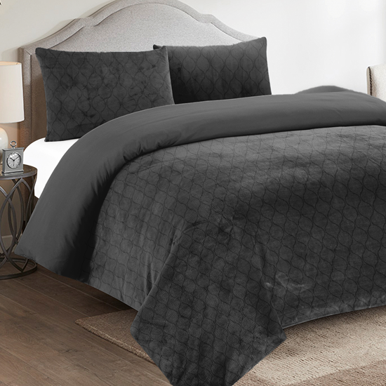Fleece Comforter King - Charcoal - 230 x 220cm