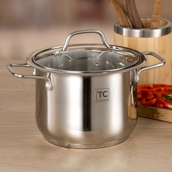 Picture of 18cm Stainless Steel Stock Pot - 3.6lt