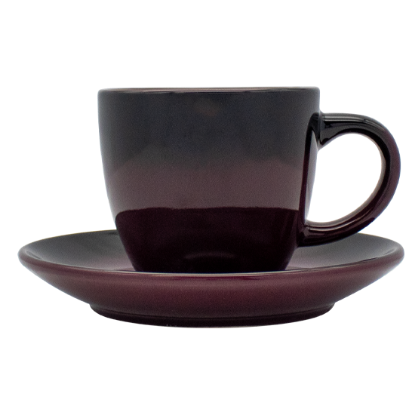 (6) Rosanna Grape Teacup & Saucers (6) Rosanna Grape Teacup & Saucers