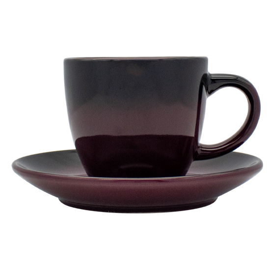 (6) Rosanna Grape Teacup & Saucers