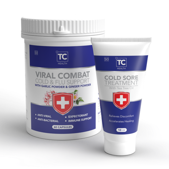 Picture of Viral Combat - Capsules + Cold Sore Treatment Free