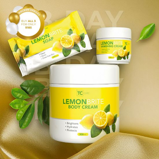 Lemon Brite Body Cream + Vanishing Cream + Soap