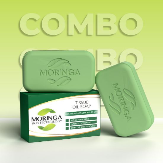 Picture of (2) Moringa Tissue Oil Soap - 150g