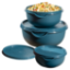 Picture of 3pc Bowl Set and Lids - Teal (1.25lt, 2.5lt, 5lt)