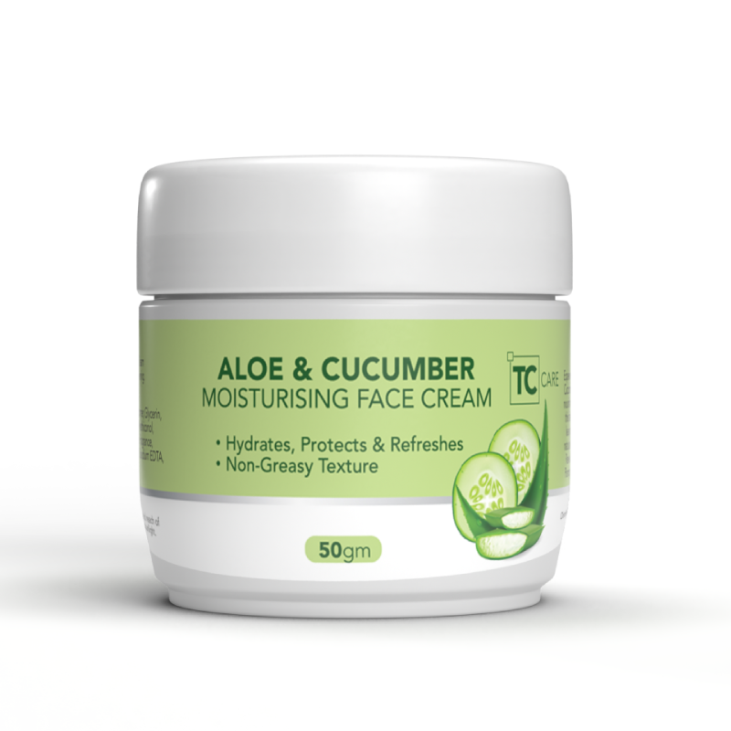 Aloe & Cucumber Moisturising Face Cream - 50ml|Table Charm Direct