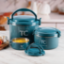 Picture of 3pc Food Warmer Set - Teal - 0.6Lt, 2.2Lt, 5.5Lt