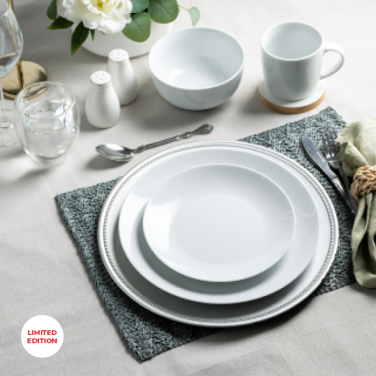 Picture of 16pc White Dinnerware Set