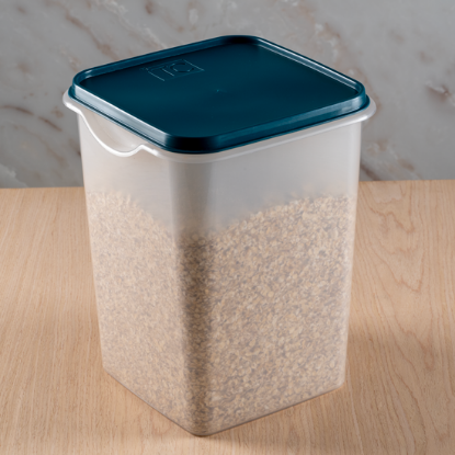 Show details for Easy Store Square With Lid 6Lt - Teal Picture of Easy Store Square With Lid 6Lt - Teal