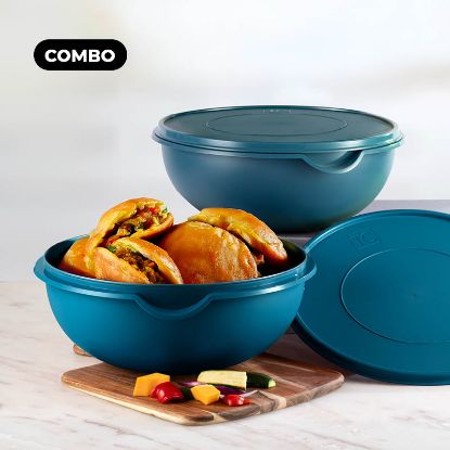 Picture of (PS205 + PS205) (2) Bowls With Lids 10Lt Teal
