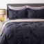 Picture of Pintuck Duvet Cover Set 3pc - Grey  - Queen