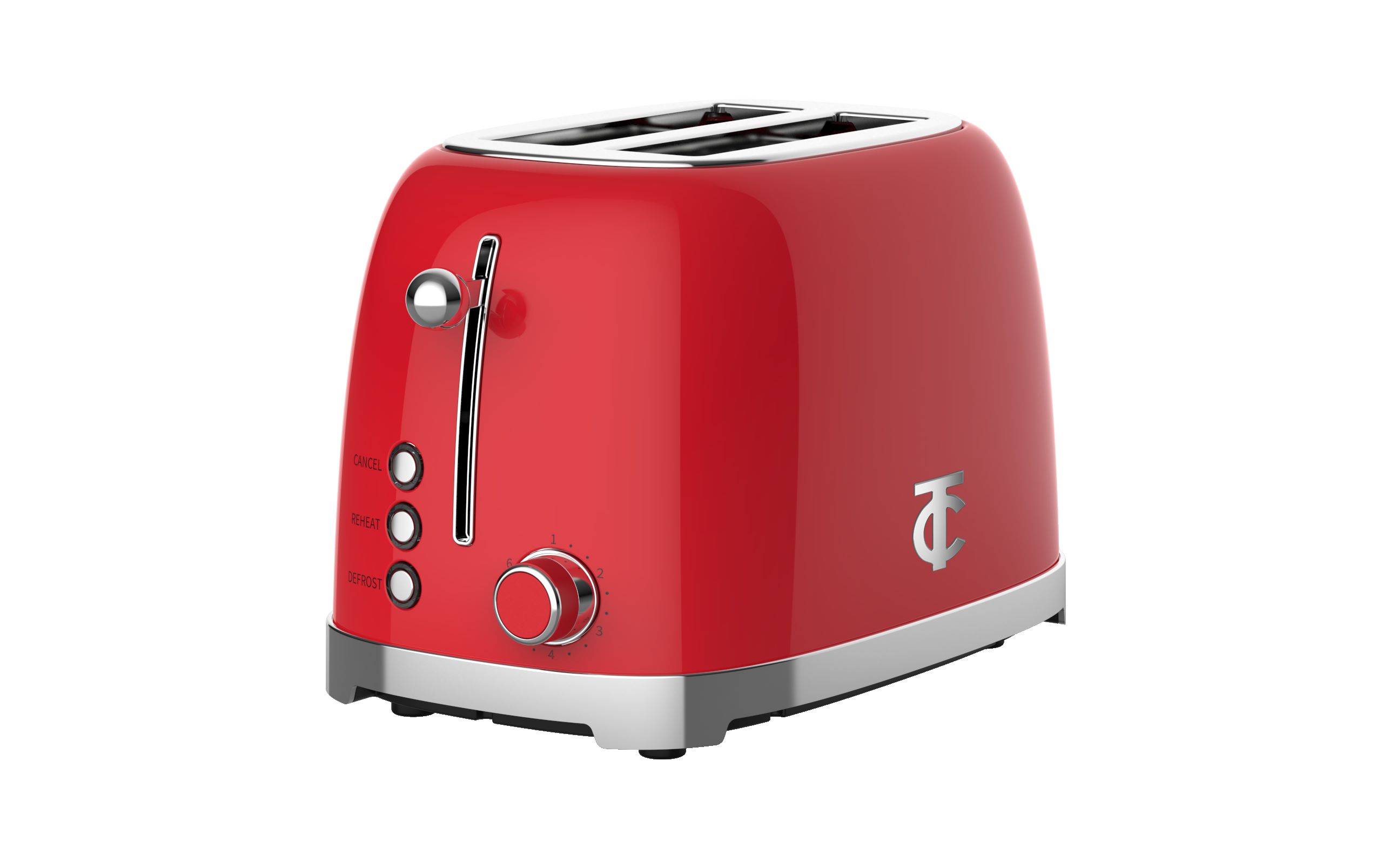 2 Slice Toaster - Red|Table Charm Direct