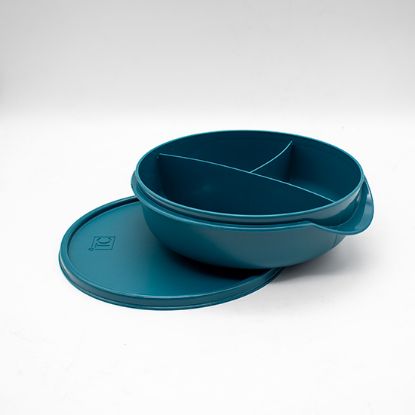 Picture of Round Divided Luncher 1Lt - Teal