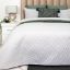 Picture of Concertina Quilt Bed Set 3pc - White/Beige - King