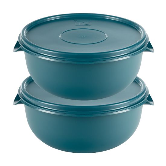 Picture of (PS204+PS204) (2) Bowls With Lids 5Lt - Teal
