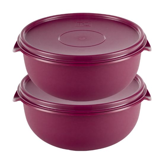 Picture of (PS216+PS216) (2) Bowl With Lid 5Lt - Cherry