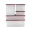 Picture of 5pc Fridge Storage Set (500ml - 1.7Lt) - Cherry