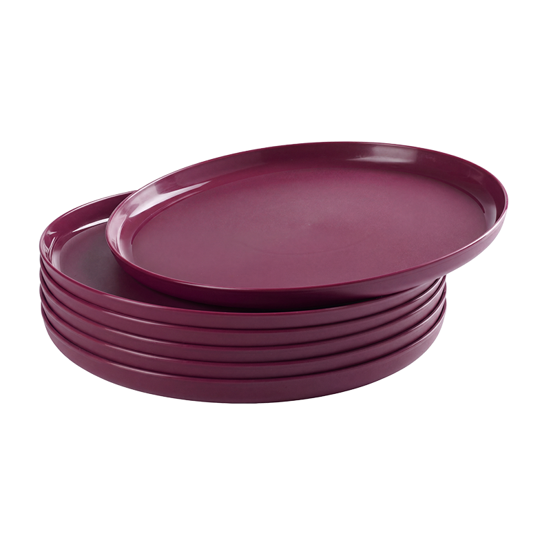 4) Imbizo Dinner Plates 27cm -Cherry|Table Charm Direct