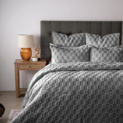 Picture of Mia Comforter Set 3pc - Grey - Queen