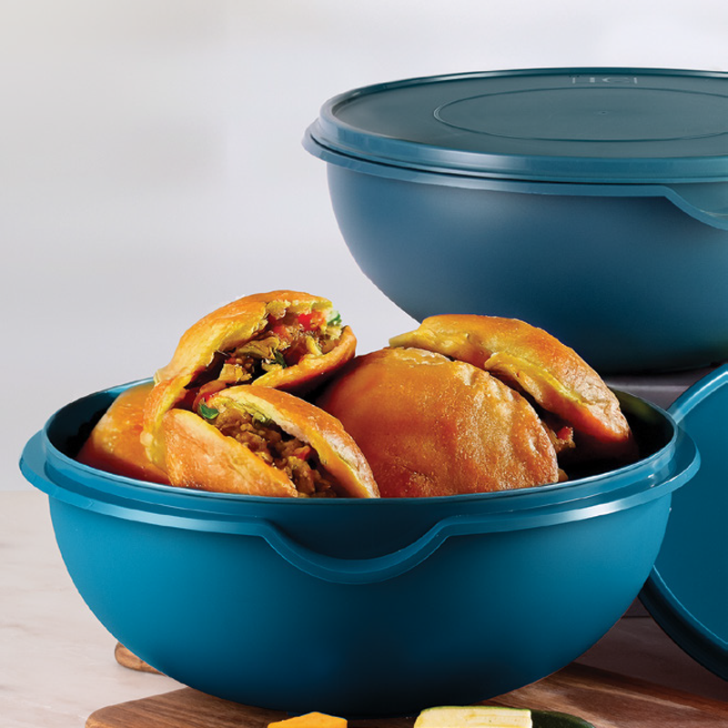 DISH///5th Anniversary Special Edition\… PS205 + PS205) (2) Bowls With Lids 10Lt Teal|Table Charm Direct