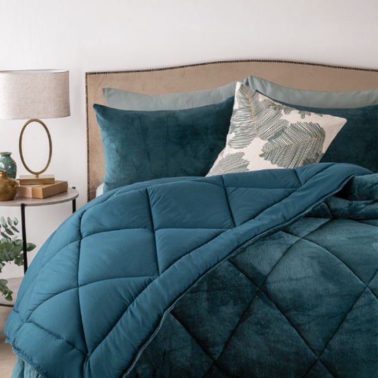 Picture of Sophia Comforter Set 3pc - Teal - Super King