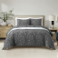 Picture of Asha Duvet Cover 3pc Set Grey/Queen -230x200cm